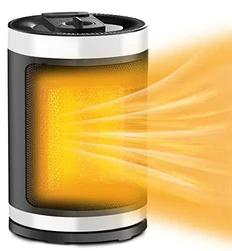 Heizlüfter, 1500W heizstrahler mit 2 Heizmodi/Cooler Blaslüfter