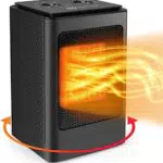 Heizung 1500/750W 6 Modi, 70 Grad Schwenk, Elektrische Heizlüfter mit Überhitzung-und Kippschutz Elektroheizung für Büro Schlafzimmer Wohnzimmer Geschenke für Frauen