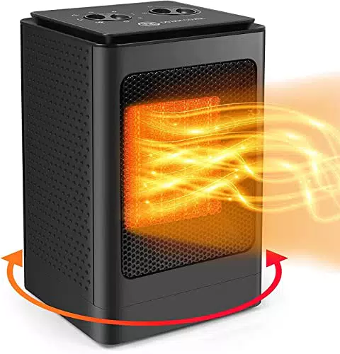 Heizung 1500/750W 6 Modi, 70 Grad Schwenk, Elektrische Heizlüfter mit Überhitzung-und Kippschutz Elektroheizung für Büro Schlafzimmer Wohnzimmer Geschenke für Frauen