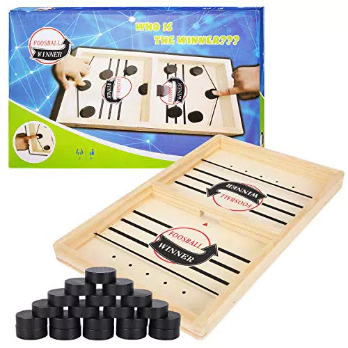 Herefun Hockey Brettspiel Spielzeug mit 20 Schachfiguren