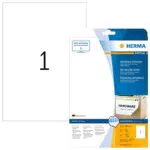 HERMA 10021 Universal Etiketten ablösbar, 25 Blatt