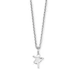 Herzengel Mädchen Kinder Halskette aus Sterling Silber und einem Ballerina Anhänger in Silber - Karabinerverschluss - längenverstellbar - nickelfrei