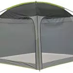 High Peak Unisex  Erwachsene Pavillon 3x3m, hellgrau-dunkelgrau-Lime