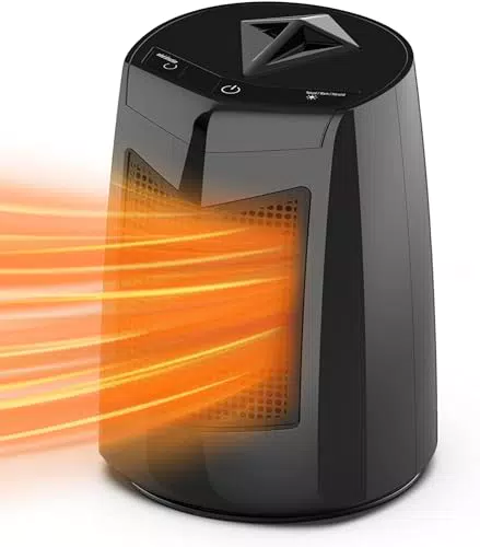 Hihhy Heizlüfter, 800W Heizlüfter Energiesparend mit 3 Modi Elektroheizung