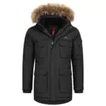 Höhenhorn 23C3+ZWL Arpiglias Herren Winter Jacke Parka Schwarz Gr