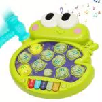 HOMCENT Whack A Frog Feinmotorik, Hammerspiel mit Musik & simulieren Tierrufe für Kinder Lernspielzeug für die frühe Entwicklung