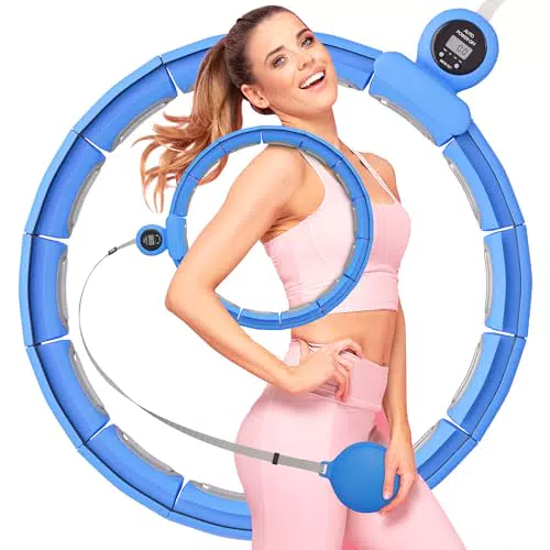 Hommler Smart Hula Hoop Reifen Erwachsene, Smart Hula Hoop Leise mit Zähler