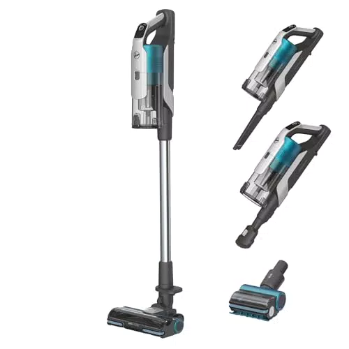 Hoover Akku-Staubsauger Tierhaare HF9 PET I Bis zu 120 m mit 1 Akku I Leistungsstarker Staubsauger kabellos & beutellos I Akkusauger mit Tier-Düse & Anti-Twist Düse mit LED-Licht für alle Böden