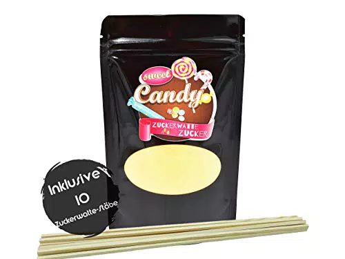 Hopser Food Fun Aromazucker Inklusive 10 Zuckerwattestäbe