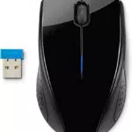 HP ,WLAN, Maus 220 schwarz, 9.48 x 5.7 x 3.91 cm
