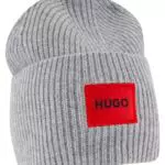 HUGO Damen Saffa_hat Beanie, Medium Grey33, Einheitsgröße EU