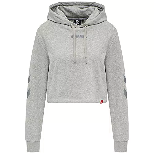 hummel Hmllegacy Cropped Hoodie Damen Athleisure