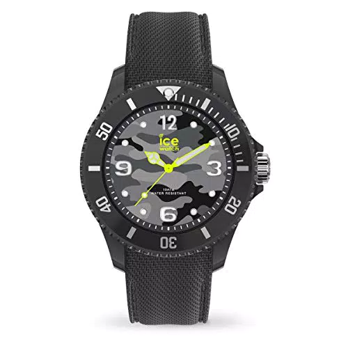 Ice-Watch - Bastogne Anthracite - Graue Herren/Unisexuhr mit Silikonarmband - 016292