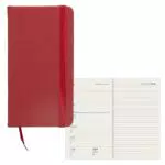 Idena 11072 - Terminkalender 2024, 80 x 150 mm, slim dunkelrot