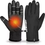 ihuan Winterhandschuhe Herren Damen Winter Warm, Thermo Wasserdicht Handschuhe