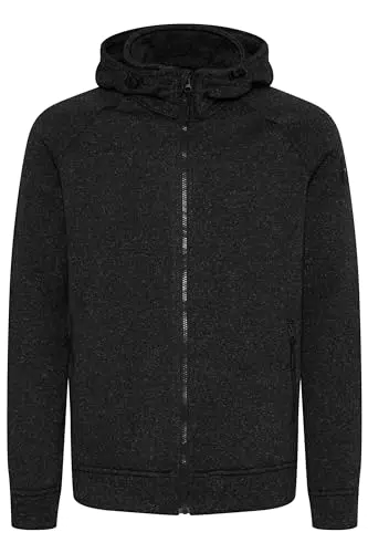 Indicode IDChillingworth Herren Fleecejacke Sweatjacke Jacke mit Kapuze