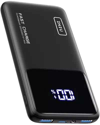 INIU Power Bank, Slimmest Fast Charging Powerbank klein Aber Stark 10500mAh USB C Input&Output