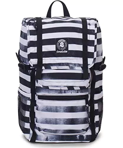 Invicta S.P.A. Zaino - Triko - Bianco Nero - Tasca Porta PC Gepolstert - 27 L -