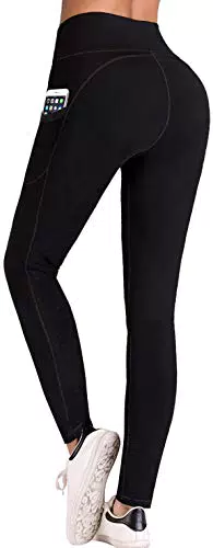 IUGA Sport Leggings Damen mit Taschen, Tummy Control