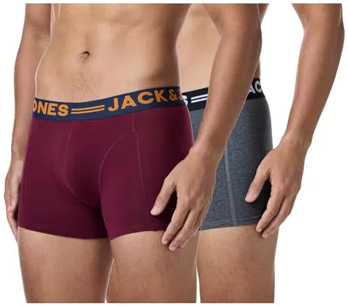JACK & JONES Herren JACLICHFIELD TRUNKS 3 PACK Boxershorts