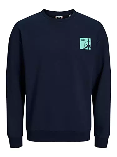 JACK & JONES Herren Jcofilo Summer Sweat Crew Neck Sweatshirt