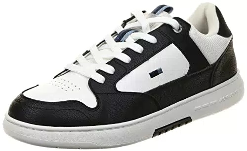 JACK & JONES Herren JFWHEATH PU NOOS Sneaker, Bright White/Detail:Block Anthracite