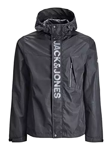 JACK & JONES Men's JCOLOGAN Light Jacket SN Jacke, Black