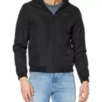 Jack & Jones Mens JJESEAM Jacket Hood NOOS Jacke, Black