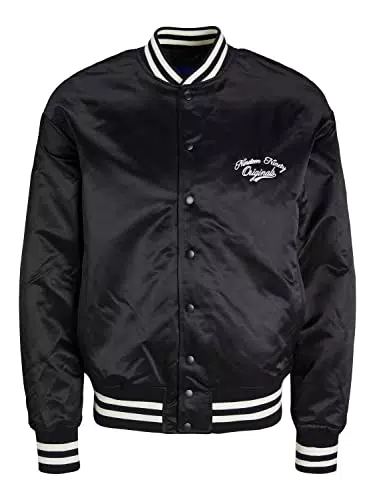 JACK & JONES Men's JORSTUDIO Bomber Bomberjacke, Black
