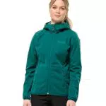 Jack Wolfskin WINDHAIN HOODY W, sea green