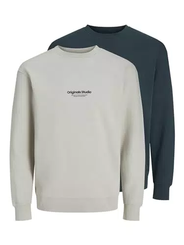 JACK&JONES JORVESTERBRO Sweat Crew Neck 2PK MP