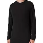 JACK&JONES Mens Black Knit Crew Neck