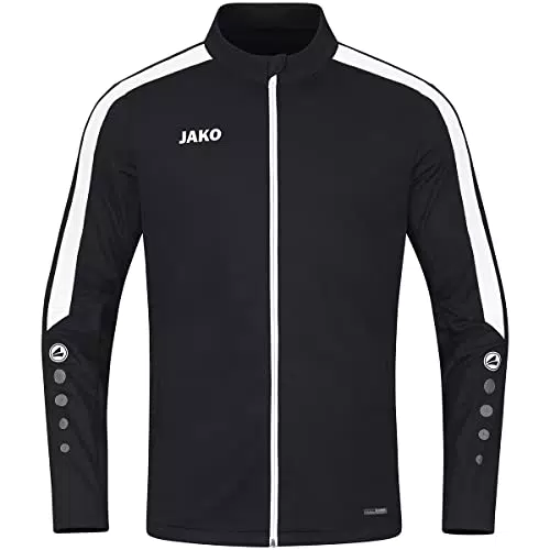 JAKO Unisex Kinder Polyesterjacke Power, schwarz, 128