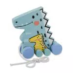 JAMARA 460877 - Holzspielzeug - Kidiwood Nachzieh Dinos
