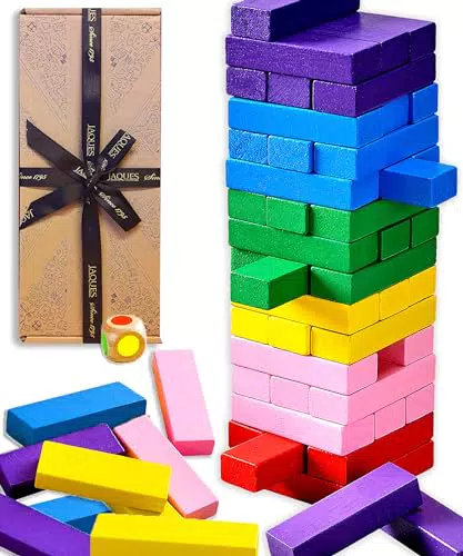 Jaques of London Farbe Wackelturm perfekt Spiele ab 2 3 4 Jahren und großartig lernspielzeug ab 2 3 4 Jahren