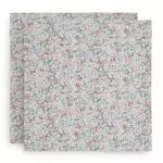 Jollein 535-852-65348 Mulltücher Bloom grün Mint 2er Pack 115x115 cm
