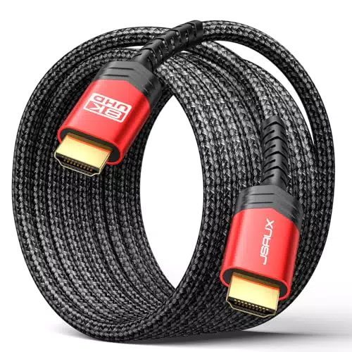 JSAUX 8K HDMI Kabel 3Meter, 2.1 Kabel Highspeed Ethernet 48Gbps 8K@60Hz