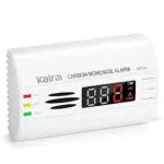Kalrin CO Melder Kohlenmonoxid Melder mit akkurater Sensor für 10-Jahren Lebensdauer & LED-Anzeige kohlenmonoxid Warnmelder Prüftaste Batteriebetrieb entspricht EN 50291 Standards