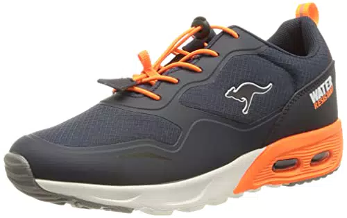 KangaROOS Herren KX-Raptor Low Sneaker, dk Navy/neon orange
