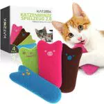 KATZOX© Premium Katzenkissen - Verbessertes Konzept 2020 I Katzenminze-Kissen I Katzen-Zubehör I Katze-Zubehör I Biss- & Kratzfeste Katzenkissen I Kissen mit Katzen-Minze I Katzen-Spielzeug