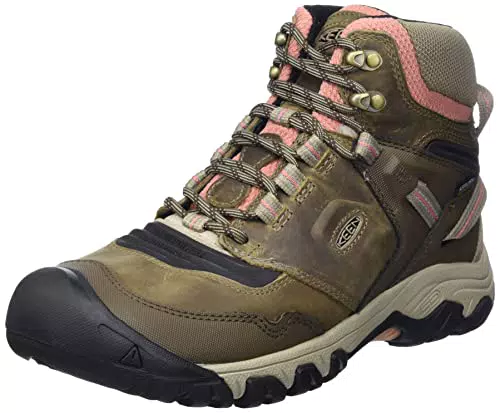 KEEN Damen Ridge Flex Mid Waterproof Wanderstiefel, Brown