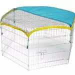 Kerbl Pet Freigehege, verzinkt, 6 Gitter 56, 5x56, 5 cm