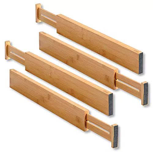 Kesper, Schubladentrenner 4er Pack, Material: Bambus
