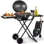 KESSER elektrischer Elektrogrill 2in1 Tischgrill - Standgrill mit Deckel und Standfuß