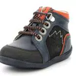 Kickers Baby-Jungen Bins Mountain Oxford-Schuh, Marineblau Orange
