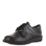 Kickers Kick Lo Core, Jungen SchnürHalbschuhe, Schwarz