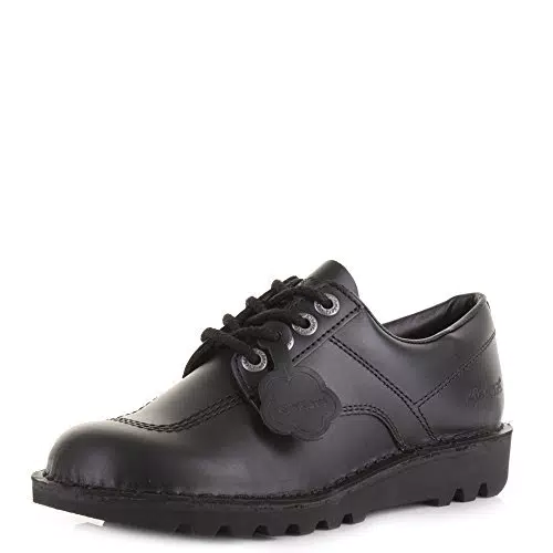 Kickers Kick Lo Core, Jungen SchnürHalbschuhe, Schwarz