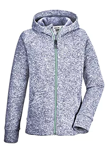 killtec Mädchen Strickfleecejacke/Fleecejacke mit Kapuze KOS 228 GRLS KNTFLC JCKT