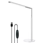 Kimimara Schreibtischlampe - LED Tischlampe Dimmbar Nachttischlampe 5 Farben 6 Helligkeitsstufen Tageslichtlampe Augenschutz
