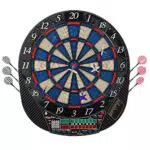 Kings Dart Dartscheibe „Cricket“, Elektronische Dartscheibe in Turniergröße